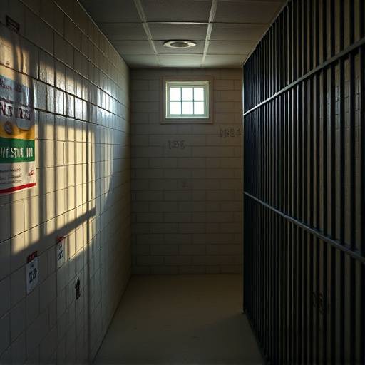 Imagen de una celda que muestra el respeto a la dignidad humana, con espacio personal y privacidad.